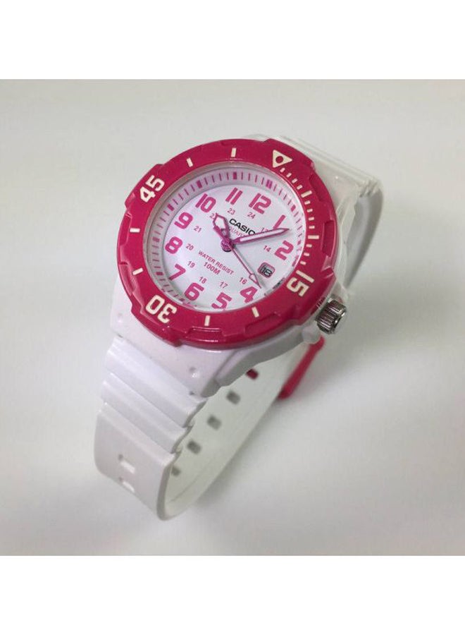 كاسيو ساعة يد رياضية بعقارب طراز LRW200H-4BV - مقاس 34 مم - لون أبيض للنساء - Image 4