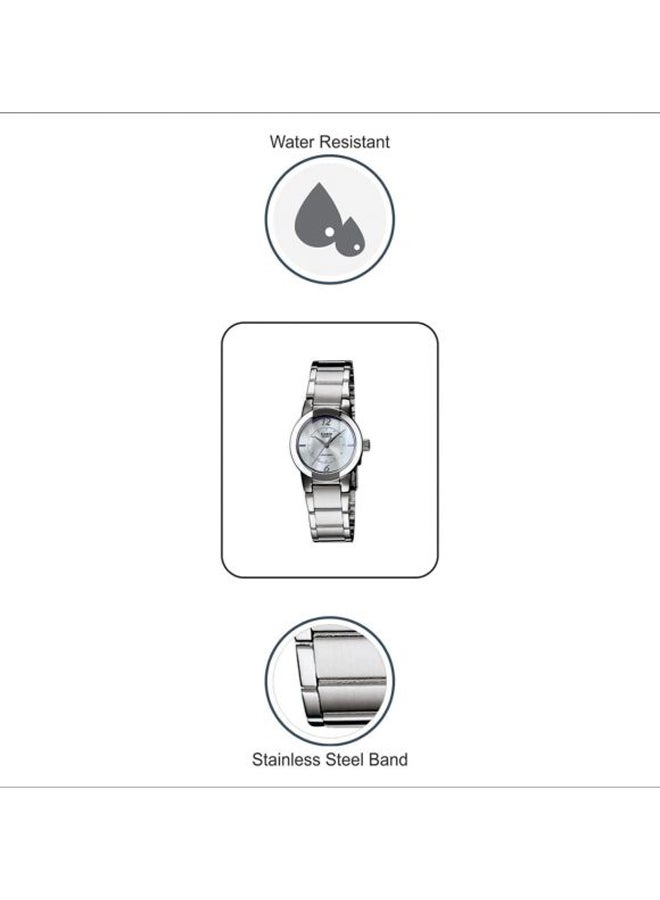 CASIO - Women's Stainless Steel Analog Watch LTP-1230D-7CDF - 24 mm - Silver - Image 1