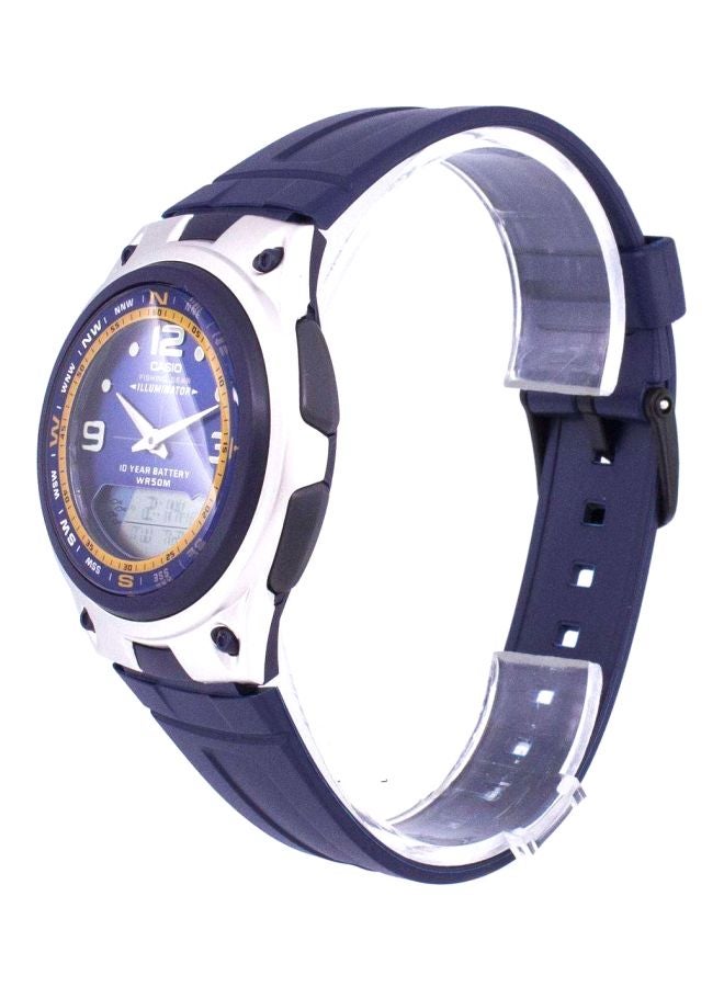 CASIO Men's Fishing Gear Analog & Digital Watch AW-82-2 - 47 mm - Blue  - Image 4