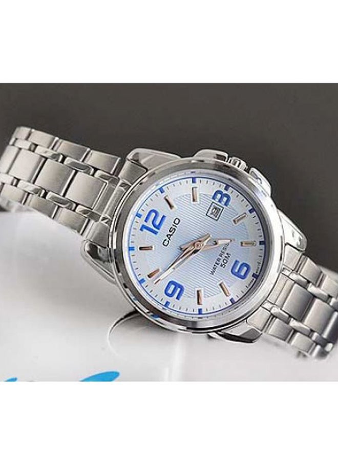 CASIO - 2-Piece Enticer Water Resistant Analog Watch Set MTP/LTP-1314D-2AV - Image 1