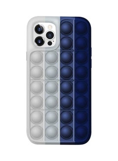 XiuWoo Pop Fidget Bubble Protective Case Cover For Apple iPhone 12 Pro Silver/Blue  - Image 1