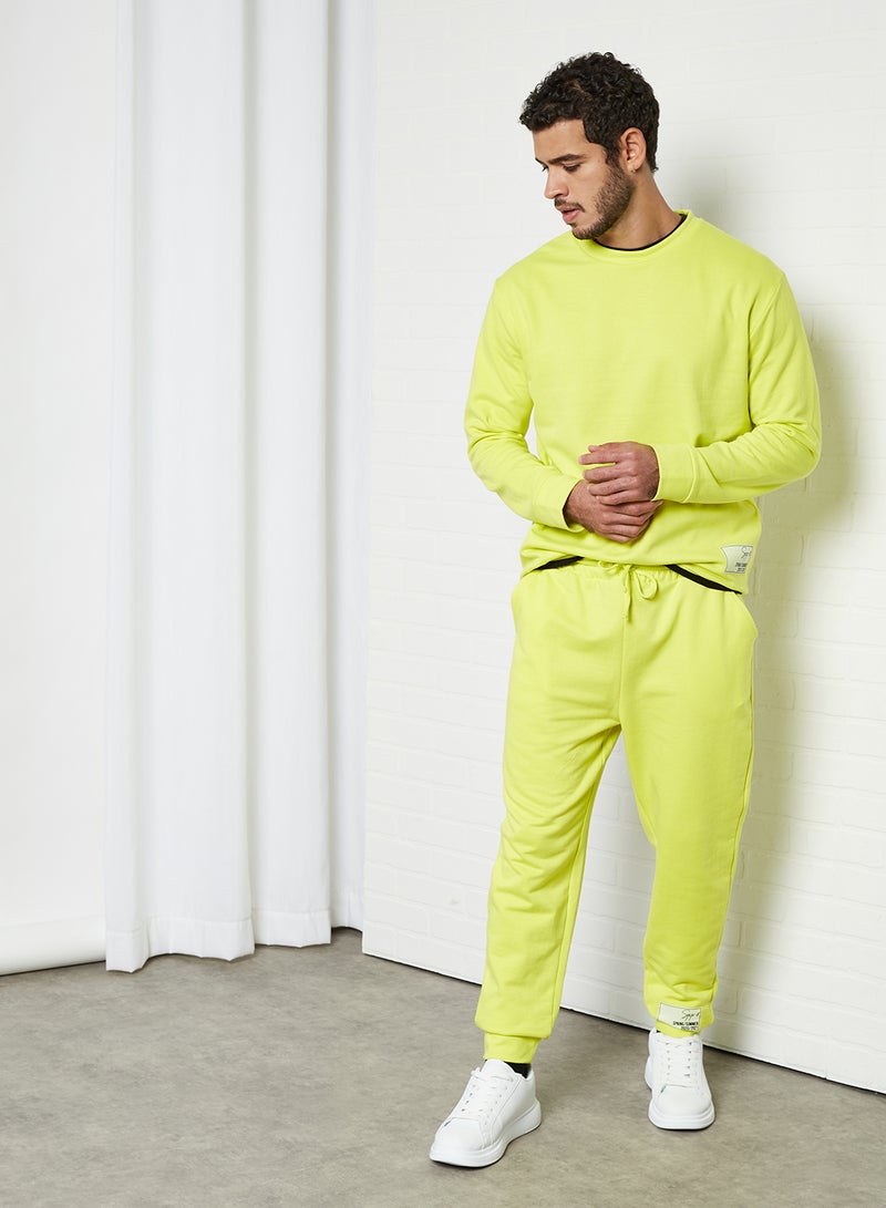STATE 8 Plain Drawstring Sweatpants light green  - Image 2