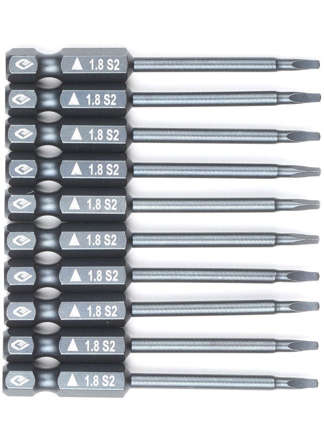 10-Piece Hex Shank Magnetic Screwdriver Bit Set Grey  - Image 4