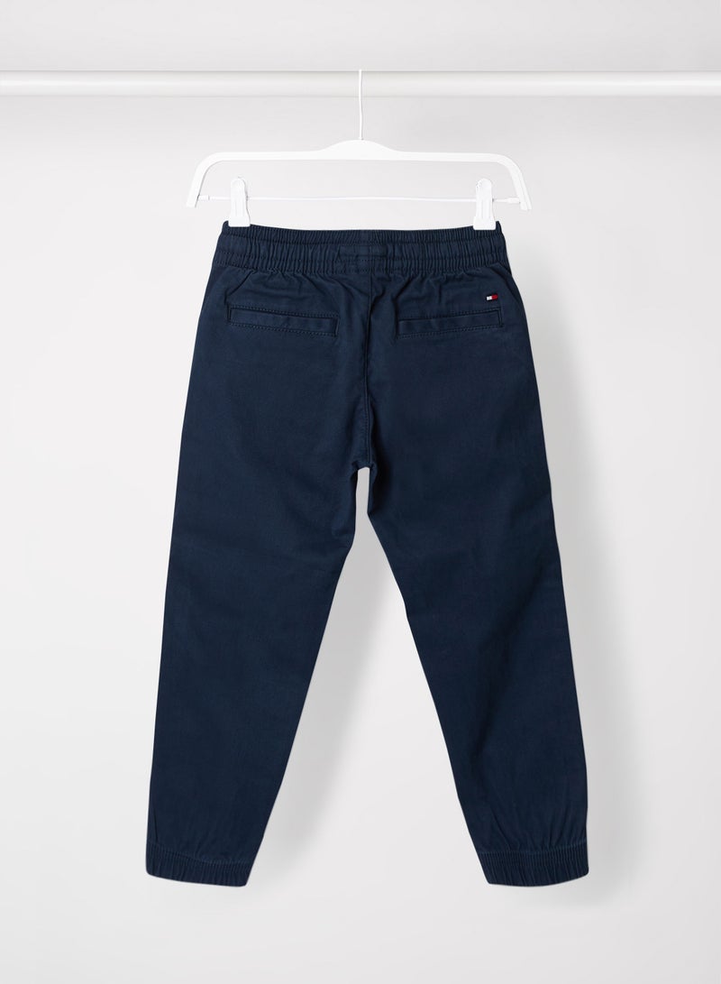TOMMY HILFIGER - Teen Side Stripe Cuffed Pants Twilight Navy - Image 1