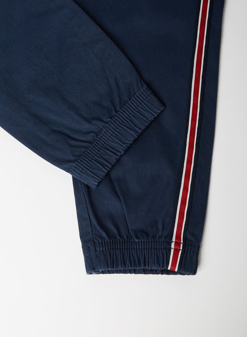 TOMMY HILFIGER - Teen Side Stripe Cuffed Pants Twilight Navy - Image 1