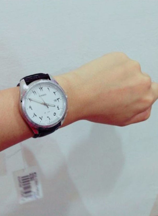 كاسيو ساعة يد بعقارب وسوار من الجلد طراز LTP-1302L-7B3 - مقاس 39 مم - لون بني داكن للنساء - Image 5