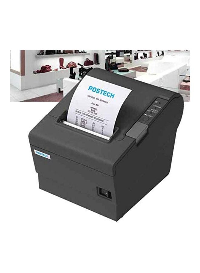 POSTECH Thermal Receipt Printer 5.71x7.68x5.83inch Black - Image 2