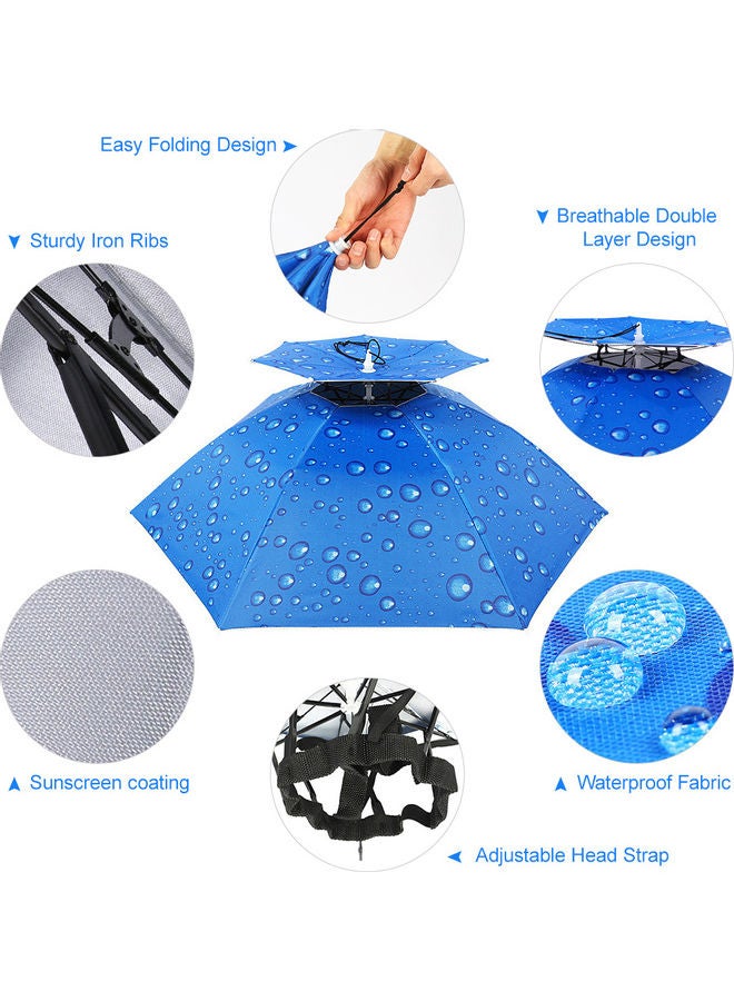 Double-Layer Windproof and Rainproof Fishing Umbrella