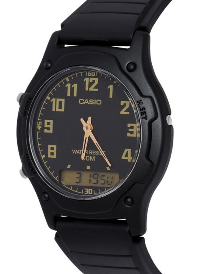 CASIO Men's Water Resistant Analog & Digital Watch AW-49H-1BVDF - 39 mm - Black  - Image 5