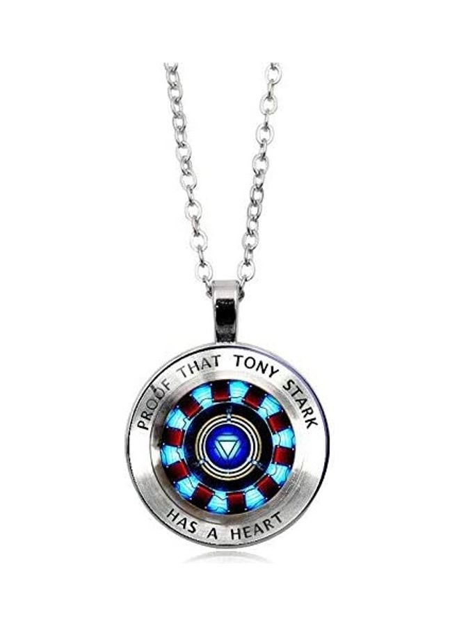 Iron-Man Heart Time Gemstone Necklace  - Image 1