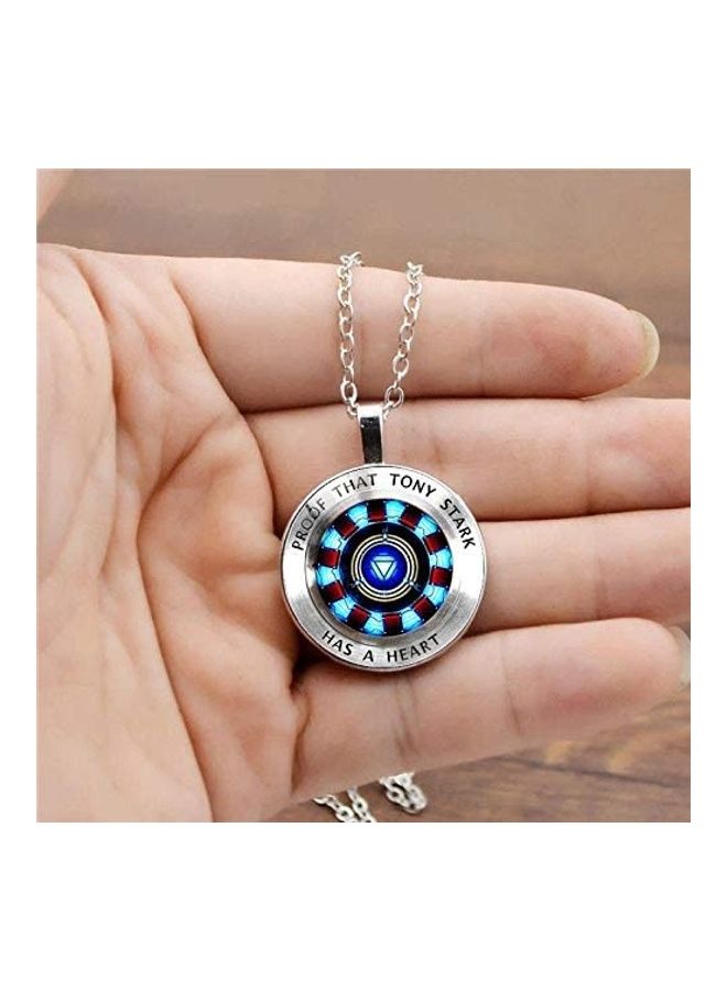 Iron-Man Heart Time Gemstone Necklace  - Image 2
