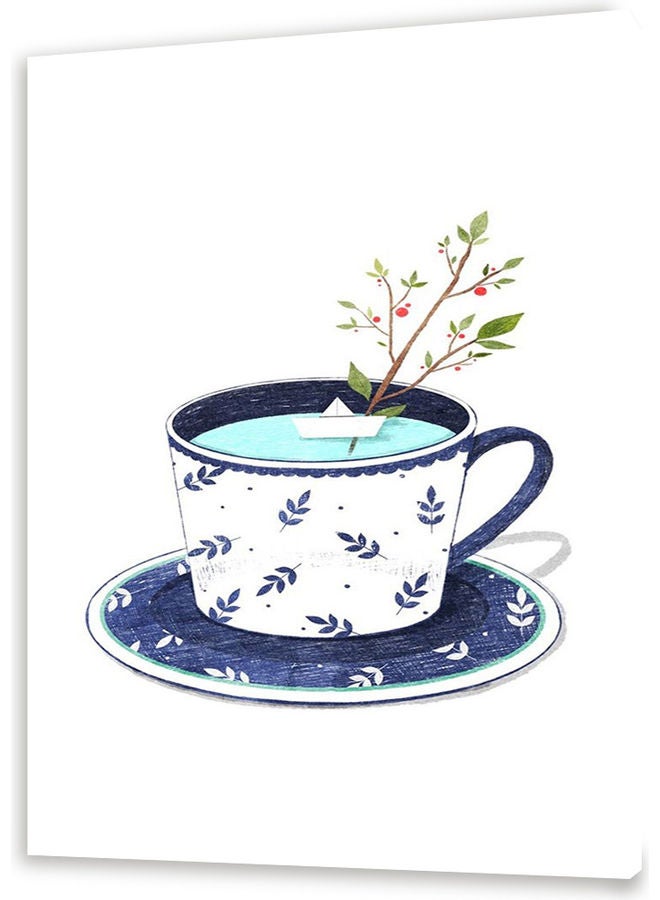 Cup Inside a Ship Canvas Wall Art Multicolour S - Image 1