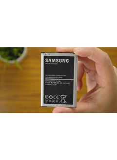 سامسونج البطارية الأصلية لجهاز سامسونج جالاكسي نوت 3 3200.0 mAh أسود/ فضي  - Image 2