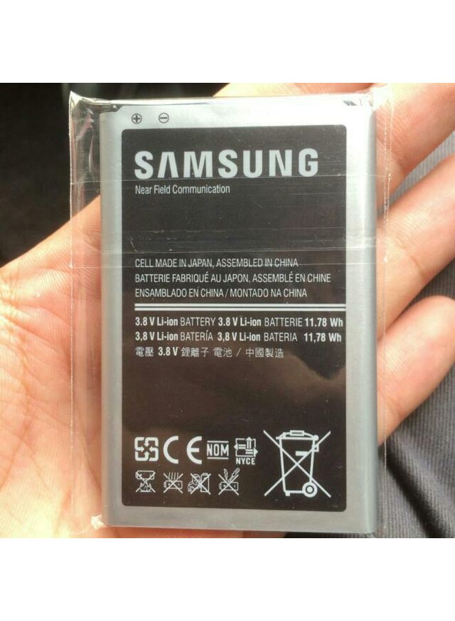 سامسونج - البطارية الأصلية لجهاز سامسونج جالاكسي نوت 3 3200.0 mAh أسود/ فضي - Image 1