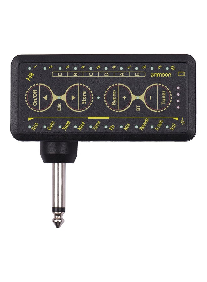 ammoon H8 Multi-Effects Headphone Guitar Amplifier With Two Cord  - Image 4