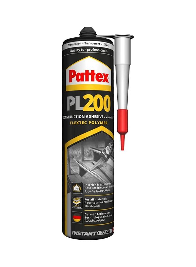 Pattex PL-200 Flextec Polymer Construction Adhesive White White