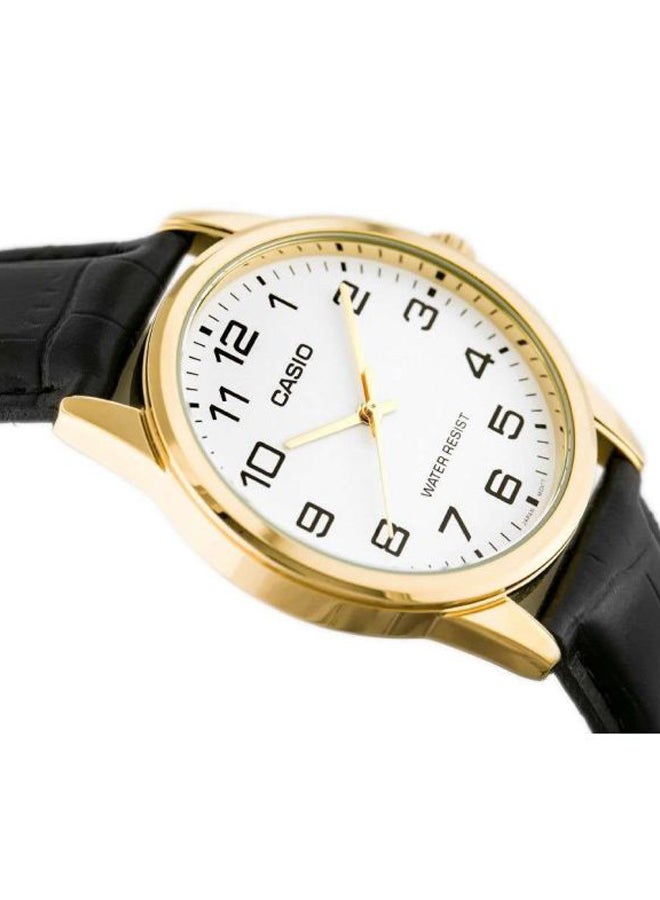 كاسيو ساعة يد بعقارب من سلسلة دريس طراز MTP-V001GL-7BUD - مقاس 45 مم - لون أسود للرجال - Image 4