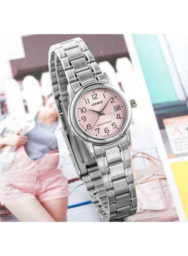 CASIO Women's Dress Water Resistant Analog Watch LTP-V002D-4B - 31 mm - Silver - Image 5