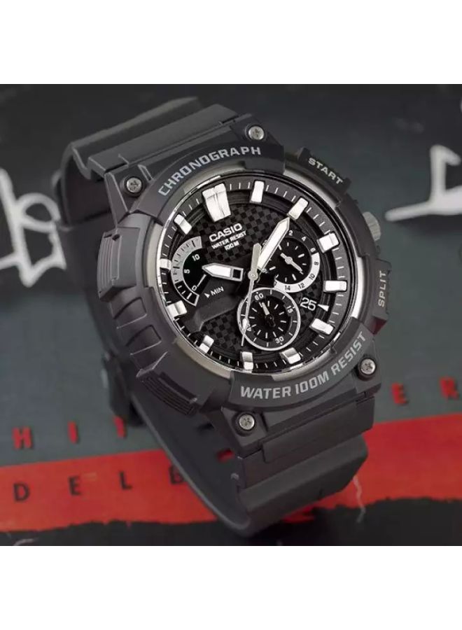 CASIO - Men's Resin Analog Watch MCW-200H-1AVDF - 56 mm - Black - Image 1