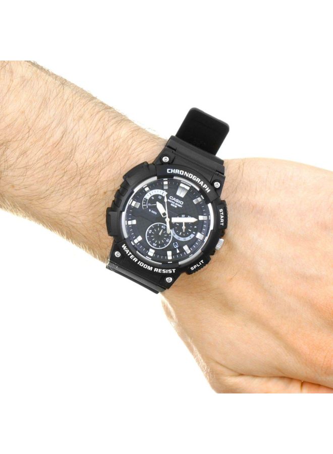 CASIO - Men's Resin Analog Watch MCW-200H-1AVDF - 56 mm - Black - Image 1