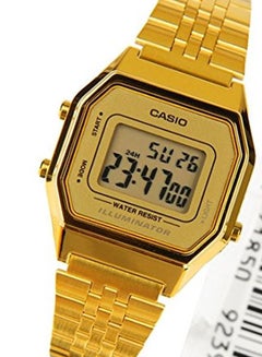 Women's Youth Vintage Water Resistant Digital Watch LA-680WG-9DF - 29 mm - Gold - v1619179176/N14366186A_6