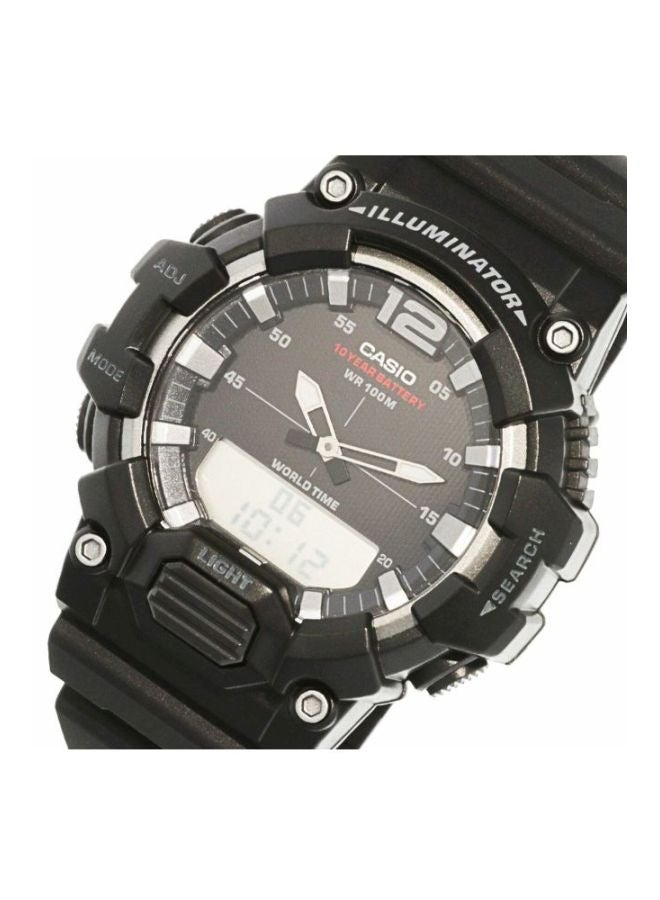 كاسيو ساعة يد رقمية وبعقارب مقاومة للماء طراز HDC-700-1AVEF - قياس 53 مم - لون أسود للرجال - Image 5