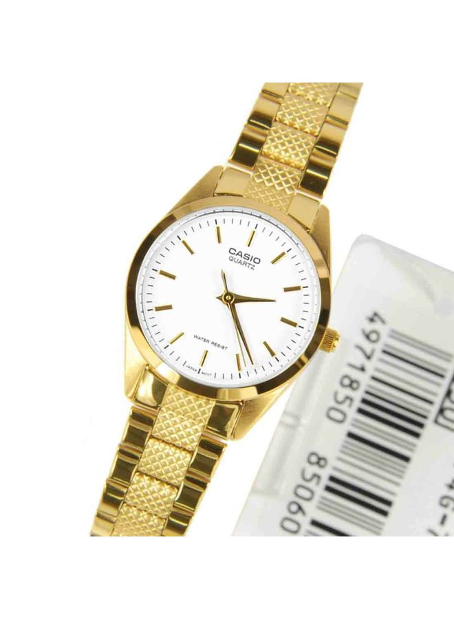 كاسيو ساعة يد إنتيسر بعقارب طراز LTP-1274G-7AVEF - 33 مم - ذهبي للنساء - Image 5