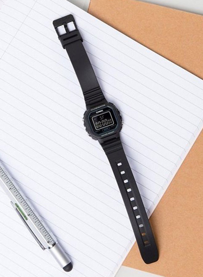 CASIO Women's Youth Water Resistant Digital Watch LA-20WH-1B - 30 mm - Black - Image 5