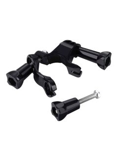 Ozone Bicycle Handlebar Seat post Clamp With Three-way Adjustable Pivot Arm mount holder For GoPro 1 2 3 ST-02 Black  - Image 2