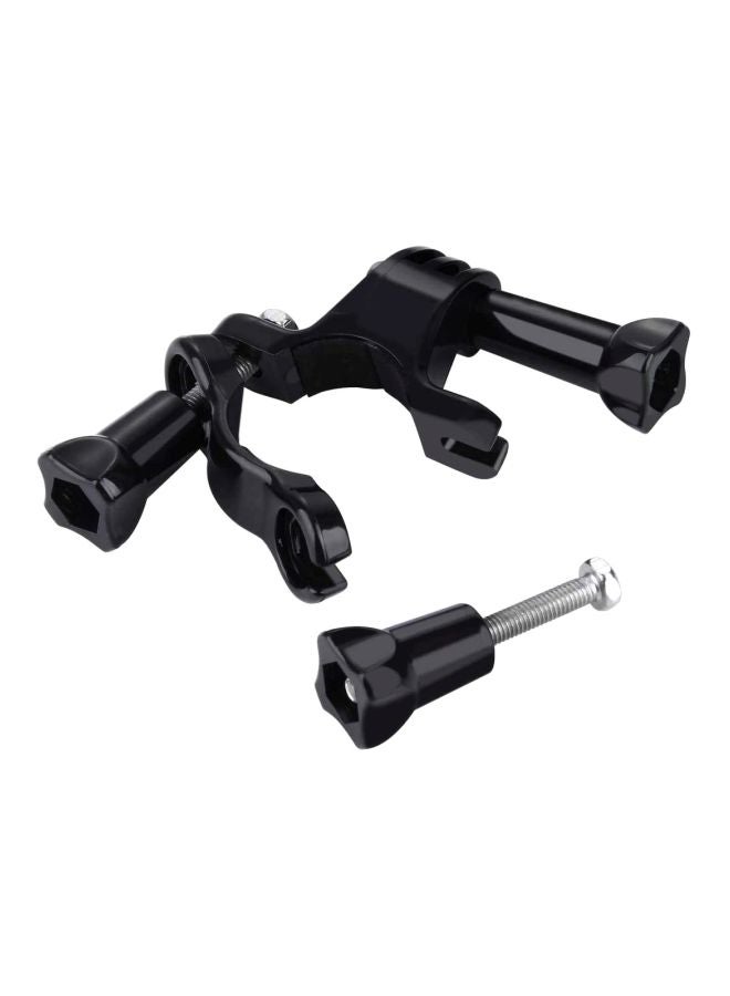 Ozone - Bicycle Handlebar Seat post Clamp With Three-way Adjustable Pivot Arm mount holder For GoPro 1 2 3 ST-02 Black - Image 1