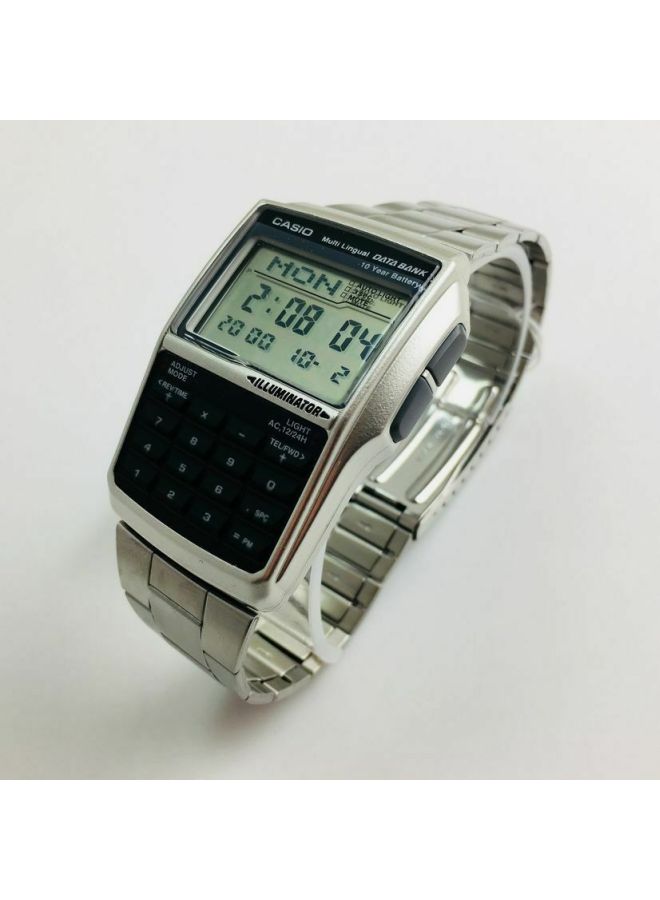 CASIO Men's Vintage Illuminator Digital Watch DBC 32D 1AES - 37 mm - Silver - Image 5
