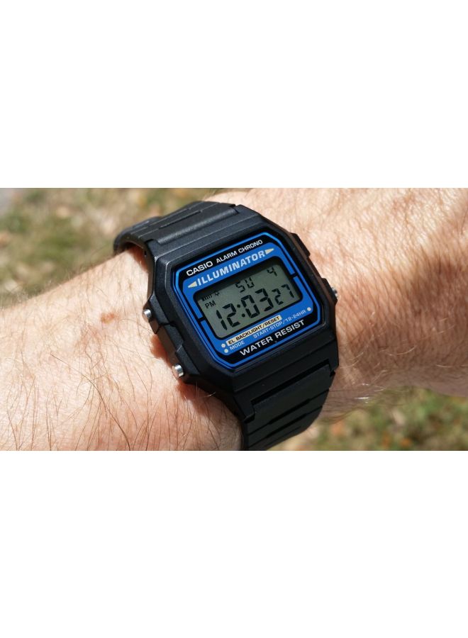 CASIO - Men's Illuminator Water Resistant Digital Watch F105W-1A - 34 mm - Black - Image 1