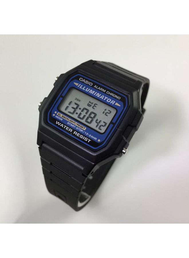 CASIO - Men's Illuminator Water Resistant Digital Watch F105W-1A - 34 mm - Black - Image 1