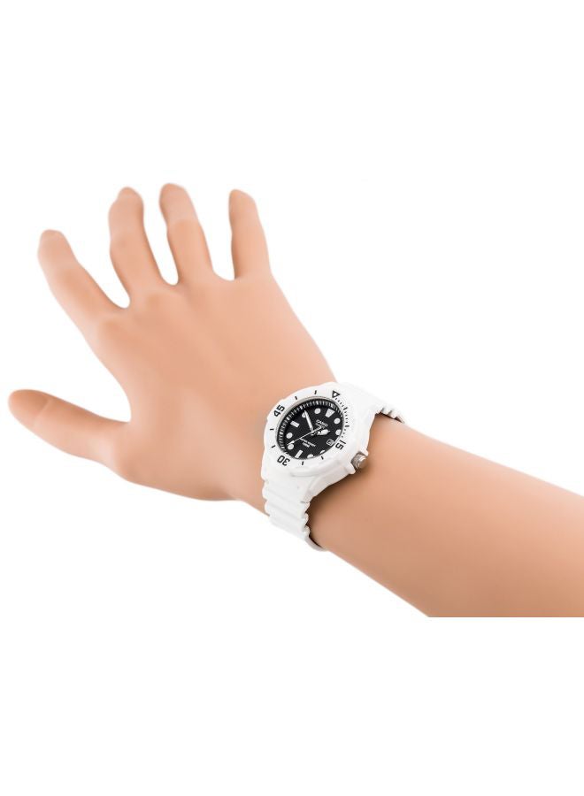 كاسيو ساعة يد شبابية بعقارب مقاومة للماء طراز LRW-200H-1EV - مقاس 39 مم - لون أبيض للنساء - Image 4