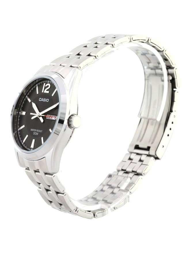 Men's Stainless Steel Analog Watch MTP-1335D-1ADF - 38 mm - Silver