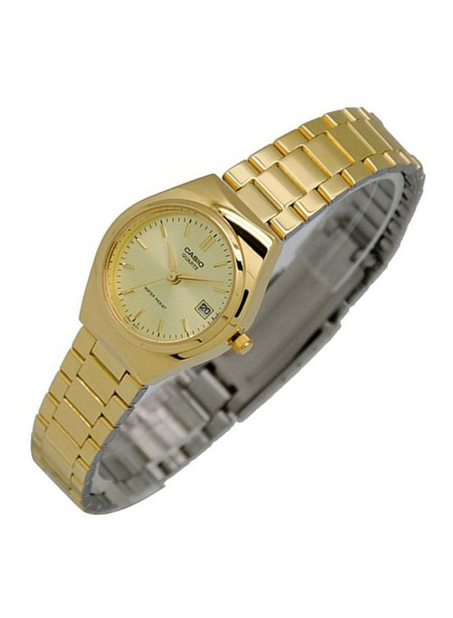 CASIO - Women's Water Resistant Stainless Steel Analog Watch LTP-1170N-9ADF - 26 mm - Gold - Image 1