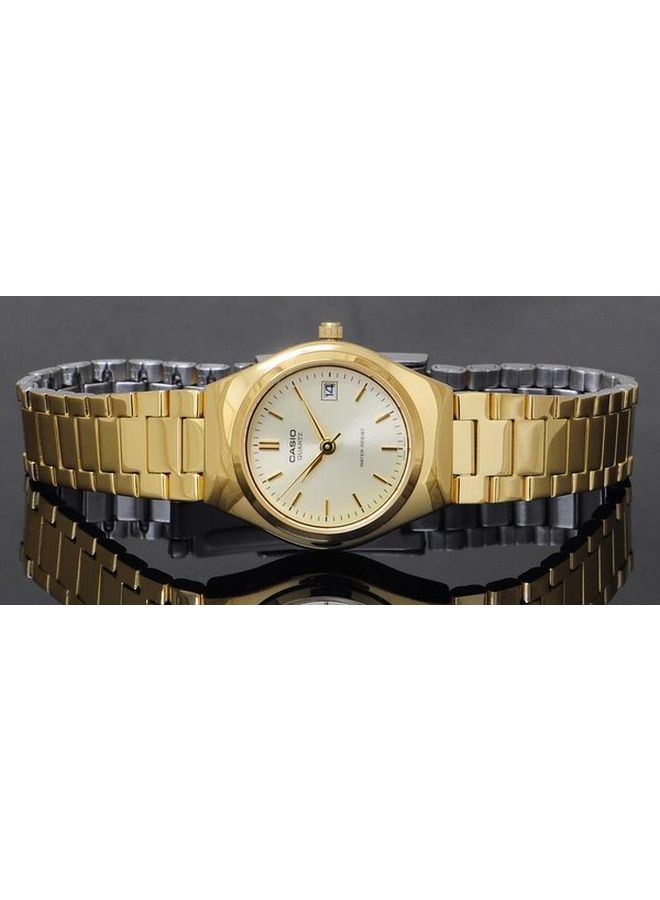 CASIO - Women's Water Resistant Stainless Steel Analog Watch LTP-1170N-9ADF - 26 mm - Gold - Image 1