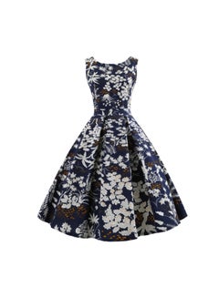 Printed Elegant Midi Dress Multicolour