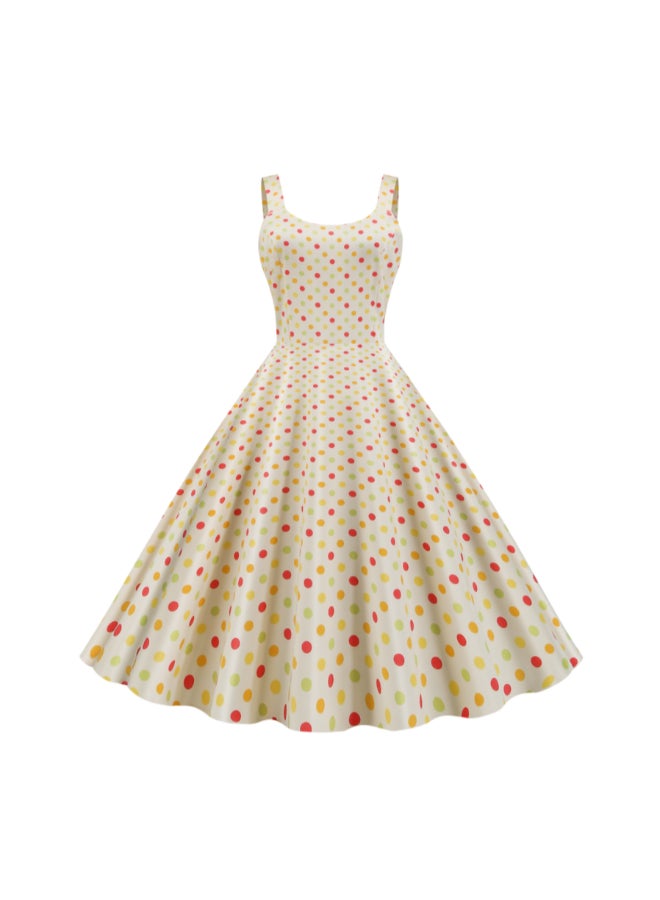 أوتاد فستان متوسط الطول بتصميم كلاسيكي منقط - Image 1