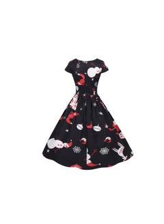 Casual Printed Midi Dress Multicolour