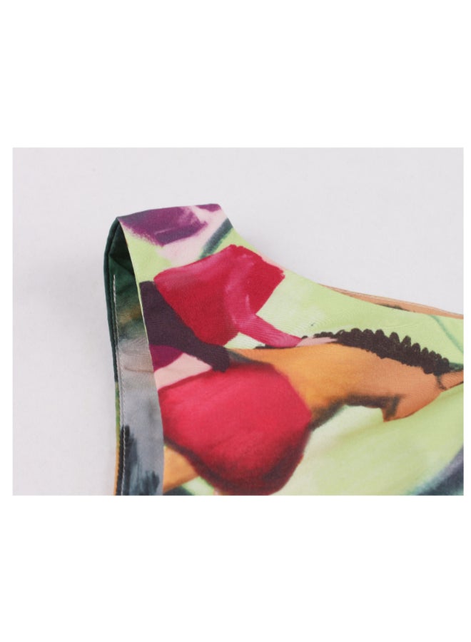 أوتاد فستان متوسط الطول أنيق ومطبوع - Image 4