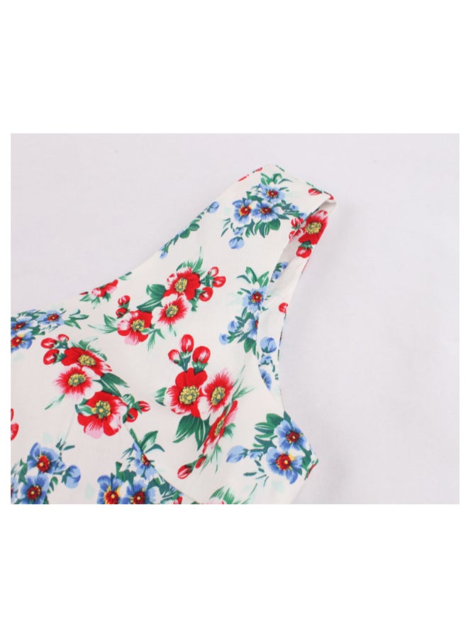 أوتاد فستان أنيق مزين بطبعة زهور - Image 4