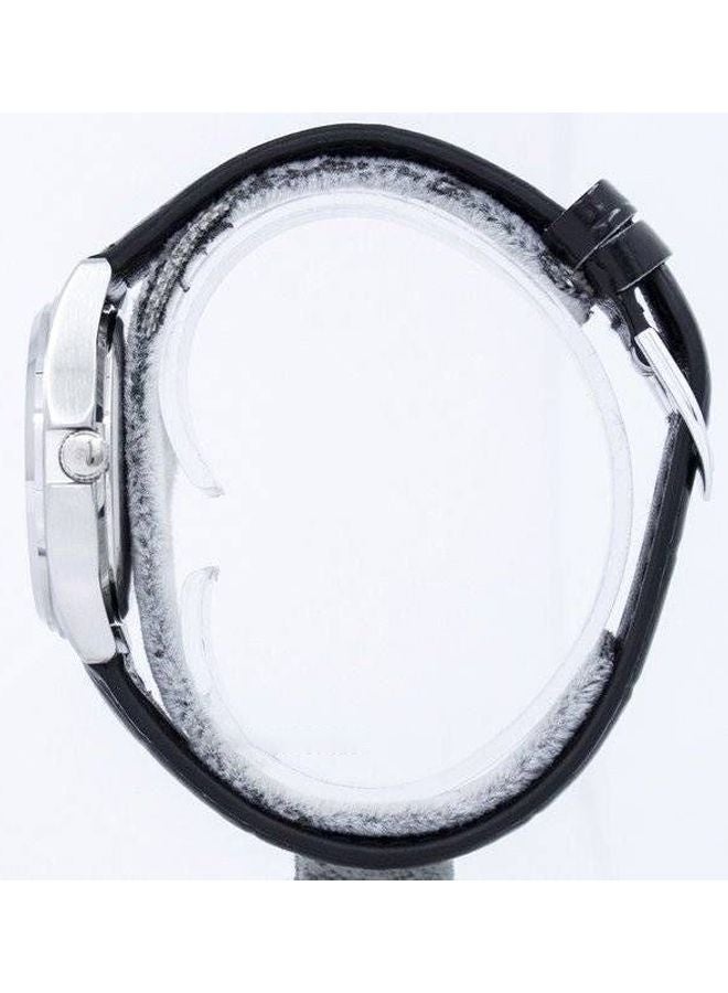 CASIO - Women's Water Resistant Leather Analog Watch MTP-1183E-7BDF - 38 mm - Black - Image 1
