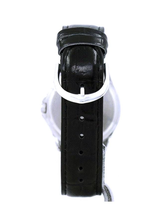 CASIO - Women's Water Resistant Leather Analog Watch MTP-1183E-7BDF - 38 mm - Black - Image 1