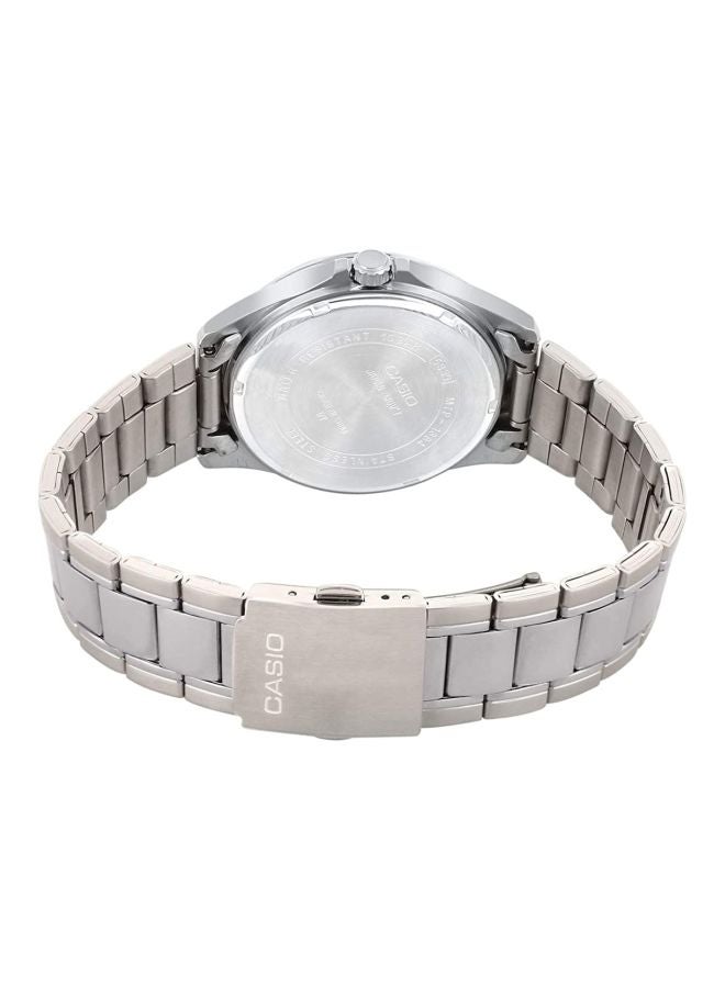 كاسيو ساعة يد إنتيسر بعقارب طراز MTP-1384D-7AVDF - 47 مم - فضي للرجال - Image 5