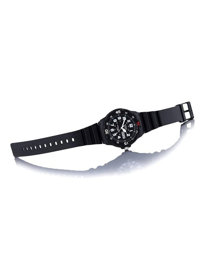 كاسيو ساعة يد بعقارب مقاومة للماء طراز MRW-200H-1BVEF - 45 مم - أسود للرجال - Image 5