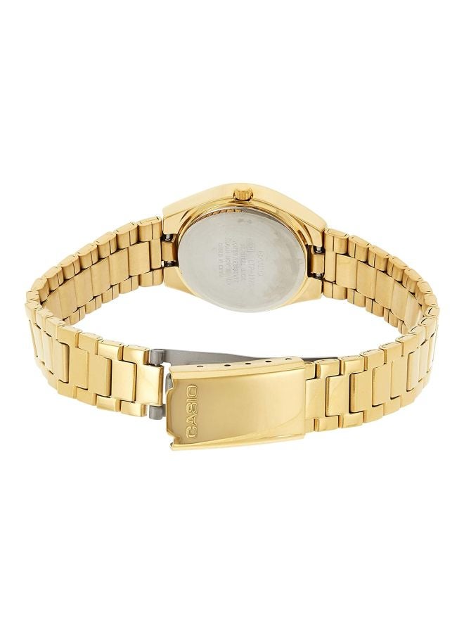 كاسيو ساعة يد إنتايسر بعقارب طراز LTP-1170N-7ARDF (سي ان) - 26 ملم - ذهبي للنساء - Image 2