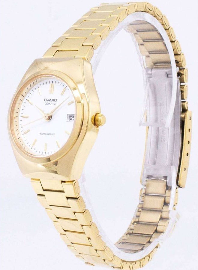 كاسيو ساعة يد إنتايسر بعقارب طراز LTP-1170N-7ARDF (سي ان) - 26 ملم - ذهبي للنساء - Image 4