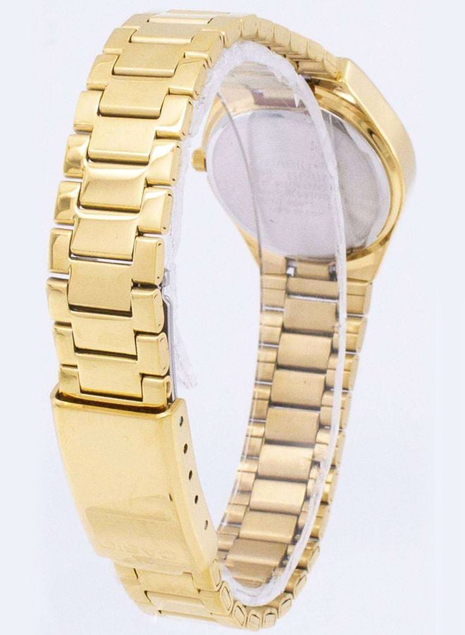 كاسيو ساعة يد إنتايسر بعقارب طراز LTP-1170N-7ARDF (سي ان) - 26 ملم - ذهبي للنساء - Image 5