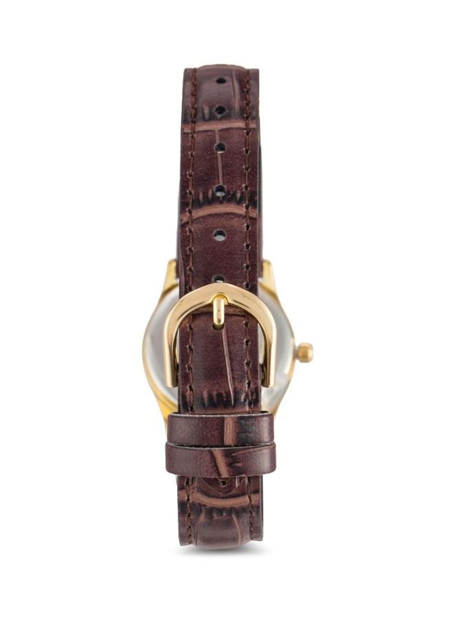 كاسيو ساعة يد رسمية بعقارب طراز LTP-V006GL-9BVDF مقاس 25 مم - لون بني للنساء - Image 2